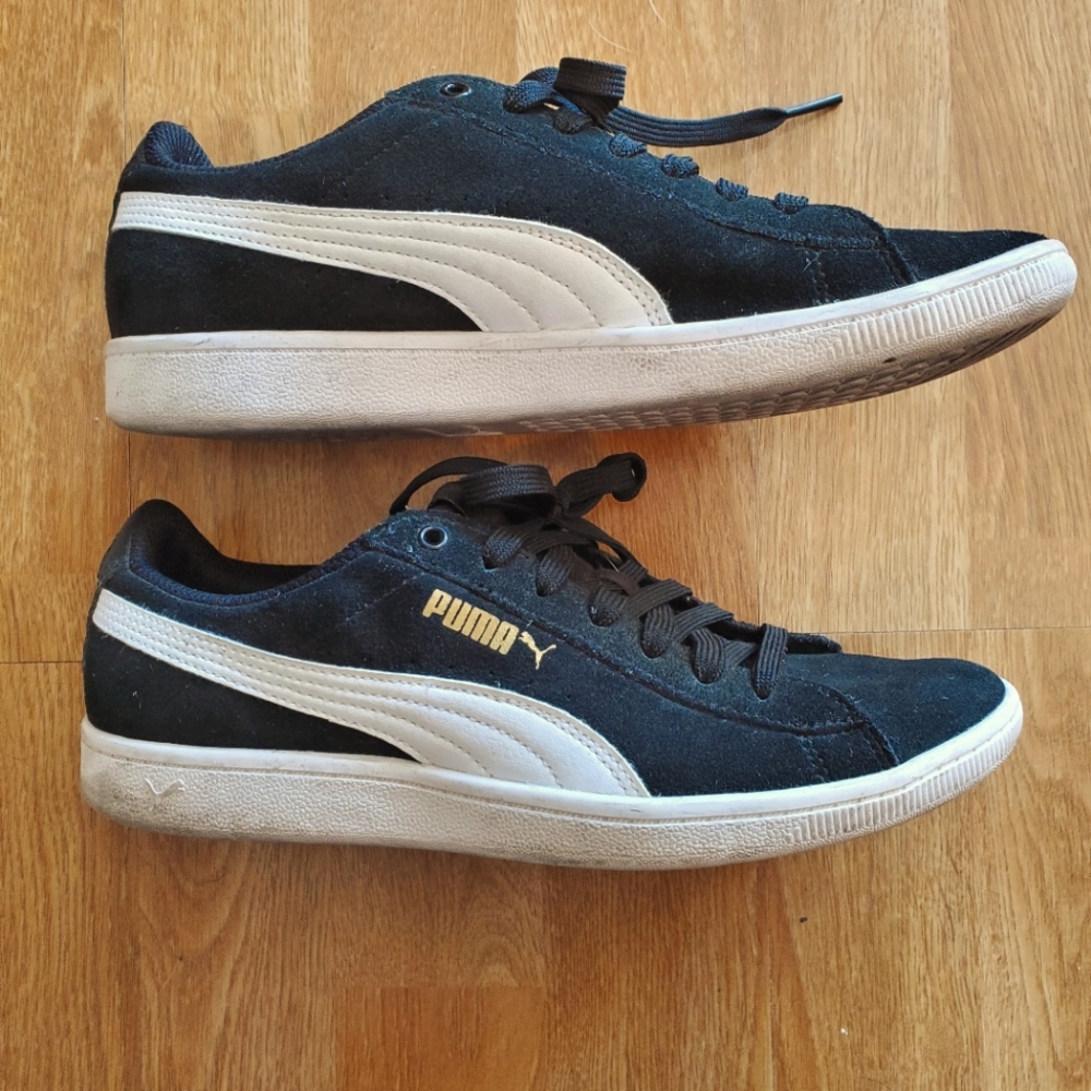 Puma Black Suede Sneakers